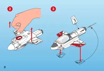 Notices de montage Playmobil 4342-A - Avion à réaction à emporter (2)