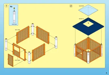 Bauanleitungen Playmobil 4343-A - Tierklinik mit Gehegen (8)