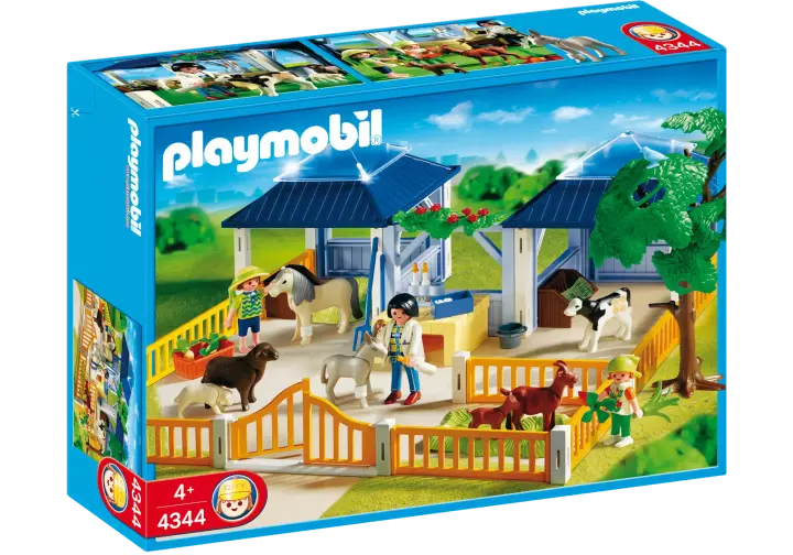 Playmobil 4344-A - Tierpflegestation mit Freigehege - BOX