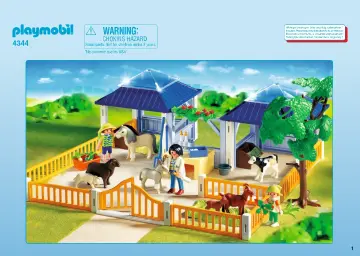 Bauanleitungen Playmobil 4344-A - Tierpflegestation mit Freigehege (1)