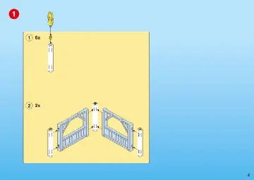 Bauanleitungen Playmobil 4344-A - Tierpflegestation mit Freigehege (2)