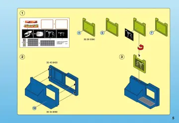Notices de montage Playmobil 4346-A - Equipe vétérinaires et salle d’opération (5)