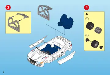 Bauanleitungen Playmobil 4365-A - Tuning-Rennwagen mit Licht (6)