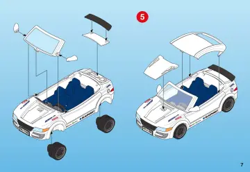 Bauanleitungen Playmobil 4365-A - Tuning-Rennwagen mit Licht (7)