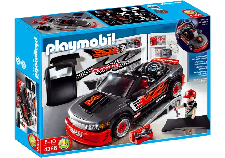 Playmobil 4366-A - Tuning-Sportwagen mit Sound - BOX