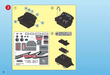 Bauanleitungen Playmobil 4366-A - Tuning-Sportwagen mit Sound (4)