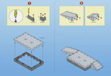 Notices de montage Playmobil 4382-A - Quai de gare (2)