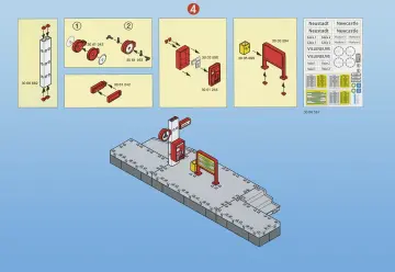 Notices de montage Playmobil 4382-A - Quai de gare (4)