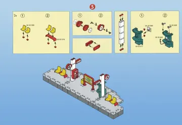Bauanleitungen Playmobil 4382-A - Bahnsteig / Haltepunkt (5)