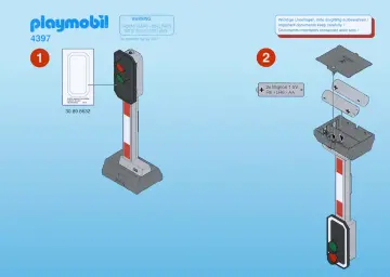 Bauanleitungen Playmobil 4397-A - Elektrisches Warnsignal (1)