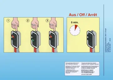 Notices de montage Playmobil 4397-A - Signal électrique bicolore (4)