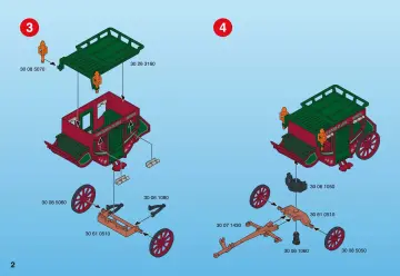 Bauanleitungen Playmobil 4399-A - Postkutsche (2)