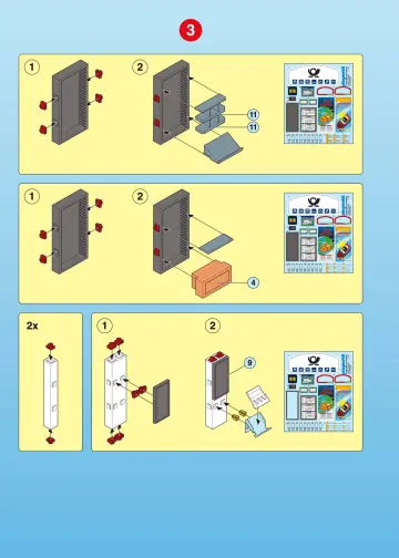 Notices de montage Playmobil 4400-A - Bureau de Poste (4)