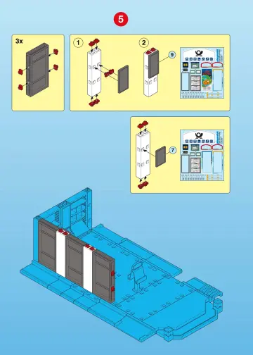 Notices de montage Playmobil 4400-A - Bureau de Poste (6)