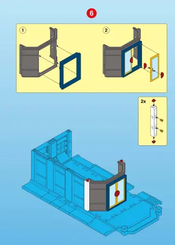 Notices de montage Playmobil 4400-A - Bureau de Poste (7)