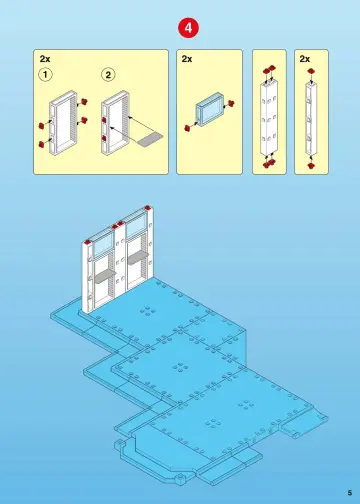 Notices de montage Playmobil 4404-A - Grand hôpital (5)