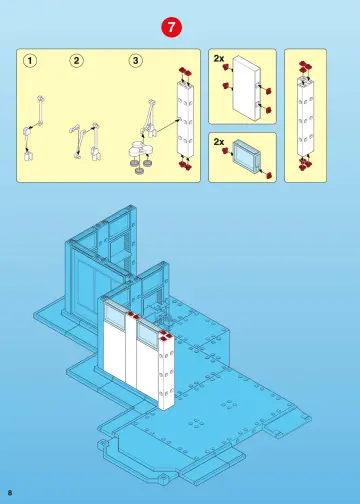 Notices de montage Playmobil 4404-A - Grand hôpital (8)
