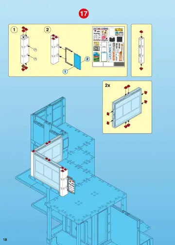 Notices de montage Playmobil 4404-A - Grand hôpital (18)