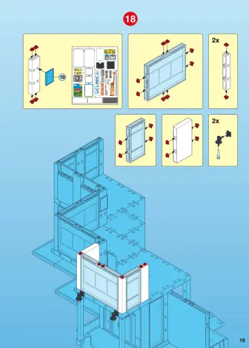 Notices de montage Playmobil 4404-A - Grand hôpital (19)