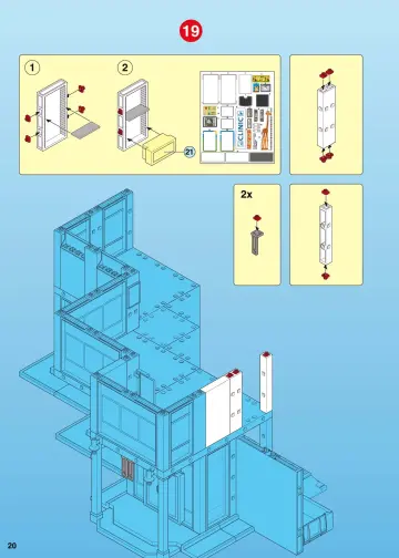Notices de montage Playmobil 4404-A - Grand hôpital (20)