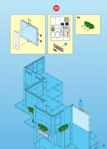 Notices de montage Playmobil 4404-A - Grand hôpital (21)