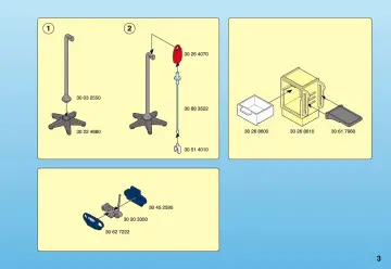 Notices de montage Playmobil 4405-A - Patient / chambre d'hôpital (3)