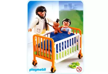 Playmobil 4406-A - Médecin / enfant / lit d'hôpital