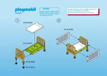 Bauanleitungen Playmobil 4406-A - Kind im Krankenbett (1)