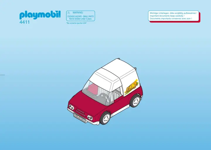 Notices de montage Playmobil 4411-A - Boulanger / camionnette (1)