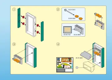 Notices de montage Playmobil 4412-A - Boucher / étal (3)