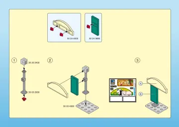 Notices de montage Playmobil 4412-A - Boucher / étal (4)