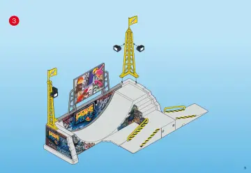 Bauanleitungen Playmobil 4414-A - Skaterpark mit Halfpipe (5)