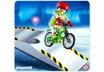 Playmobil 4417-A - Mountainbiker mit Wellenrampe