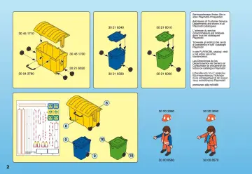 Notices de montage Playmobil 4418-A - Camion de recyclage ordures (2)