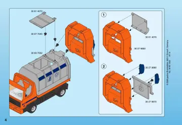 Notices de montage Playmobil 4418-A - Camion de recyclage ordures (4)