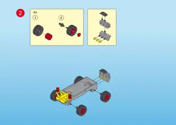 Notices de montage Playmobil 4421-A - Pilotes / pick-up de rallye (3)