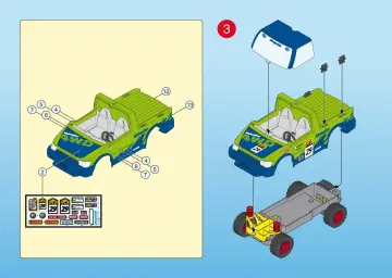 Bauanleitungen Playmobil 4421-A - Rallye-Pickup (4)