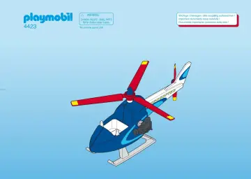 Bauanleitungen Playmobil 4423-A - Helicopter (1)