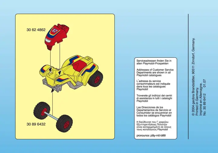Bauanleitungen Playmobil 4425-A - Speedster-Quad (2)