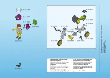 Notices de montage Playmobil 4426-A - Pilote / moto trail (2)