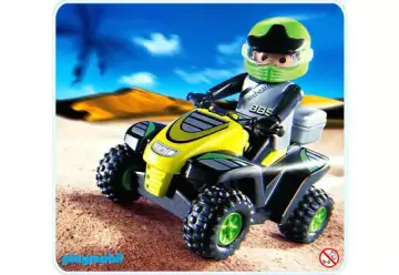 Playmobil 4427-A - Pilote / quad vert