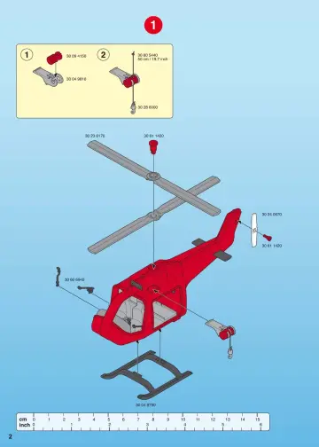 Bauanleitungen Playmobil 4428-A - SOS-Helikopter/Rettungsboot (2)