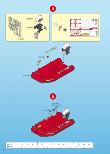 Notices de montage Playmobil 4428-A - Sauveteurs / hélicoptère / bateau pneumatique (3) (6)