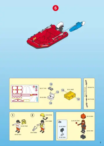 Bauanleitungen Playmobil 4428-A - SOS-Helikopter/Rettungsboot (7)