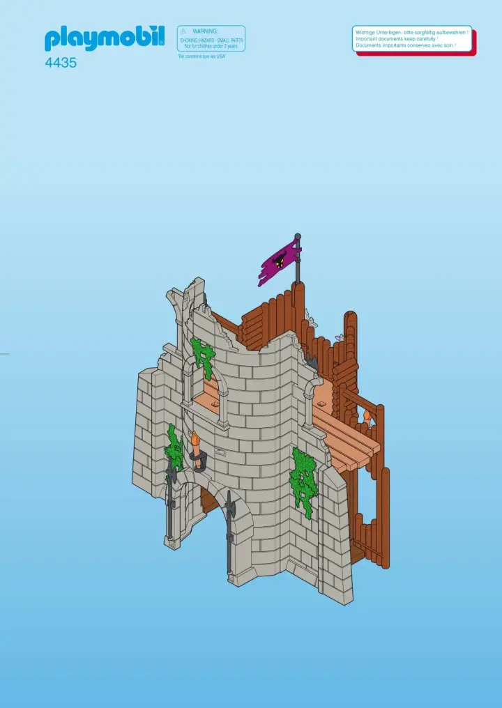 Notices de montage Playmobil 4435-A - Barbares / ruines (1)
