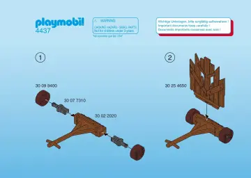 Bauanleitungen Playmobil 4437-A - Barbaren mit Sturmwand (1)