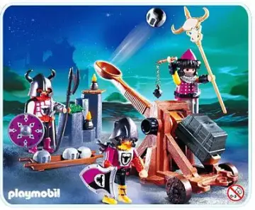 Playmobil 4438-A - Barbares / catapulte fonctionelle et mobile