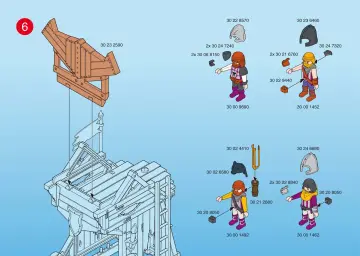 Notices de montage Playmobil 4439-A - Barbares / Tour d`assaut mobile. (7)