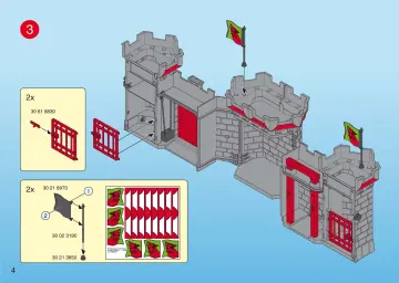 Notices de montage Playmobil 4440-A - Citadelle des chevaliers transportable (4)