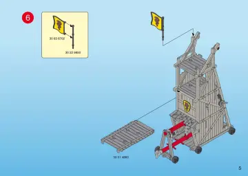 Bauanleitungen Playmobil 4441-A - Attackenturm der Drachenschlange (5)